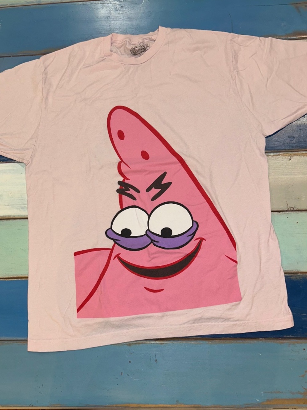 SpongeBob SquarePants Patrick Star Pink Graphic T-Shirt Adult XL